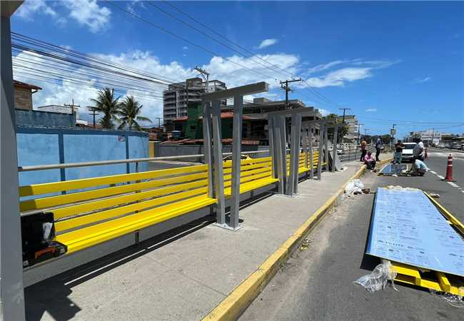 pontos de ônibus; orla sul